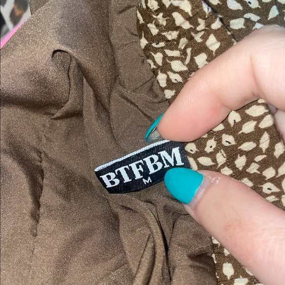 BTFBM Brown Midi Skirt - Picture 2 of 4